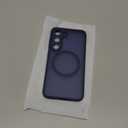 CANSHN Designed for Samsung Galaxy S23 Case [Full Camera Protection] [Compatible with MagSafe] Translucent Matte Shockproof Protective Phone Cover 6.1 Inch - Deep Blue