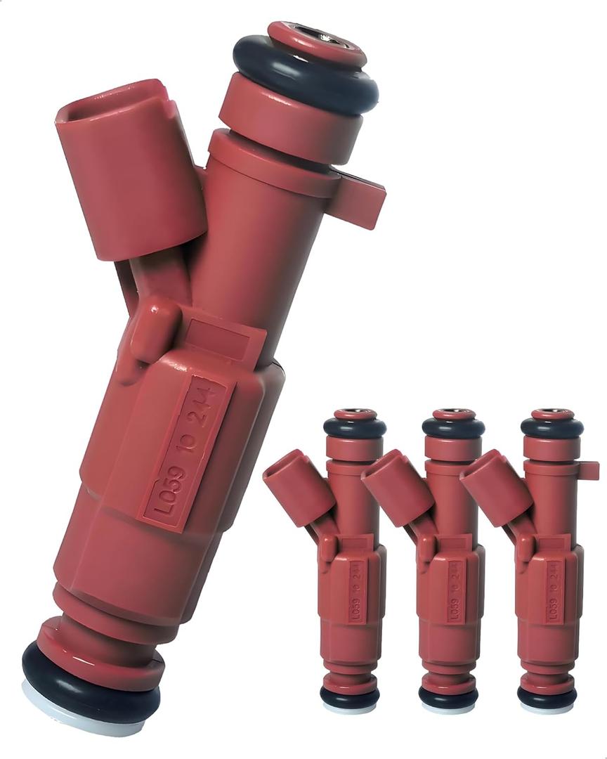 4-Count Fuel Injector Compatible with 2011-2022 Hyundai Elantra/Coupe/GT/Kona, Compatible with 2012-2023 KIA Forte/Seltos/Soul - L4 1.8L & L4 2.0L Replacement for 35310-2E000 FJ1182