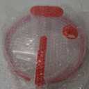 Microwave Splatter Cover with Water Steamer for Food - 10 Inch Steam Microwave Splatter Guard with Handle Splash Oven Lid with Built in Steamer Plate Covers for Heating Food - Red