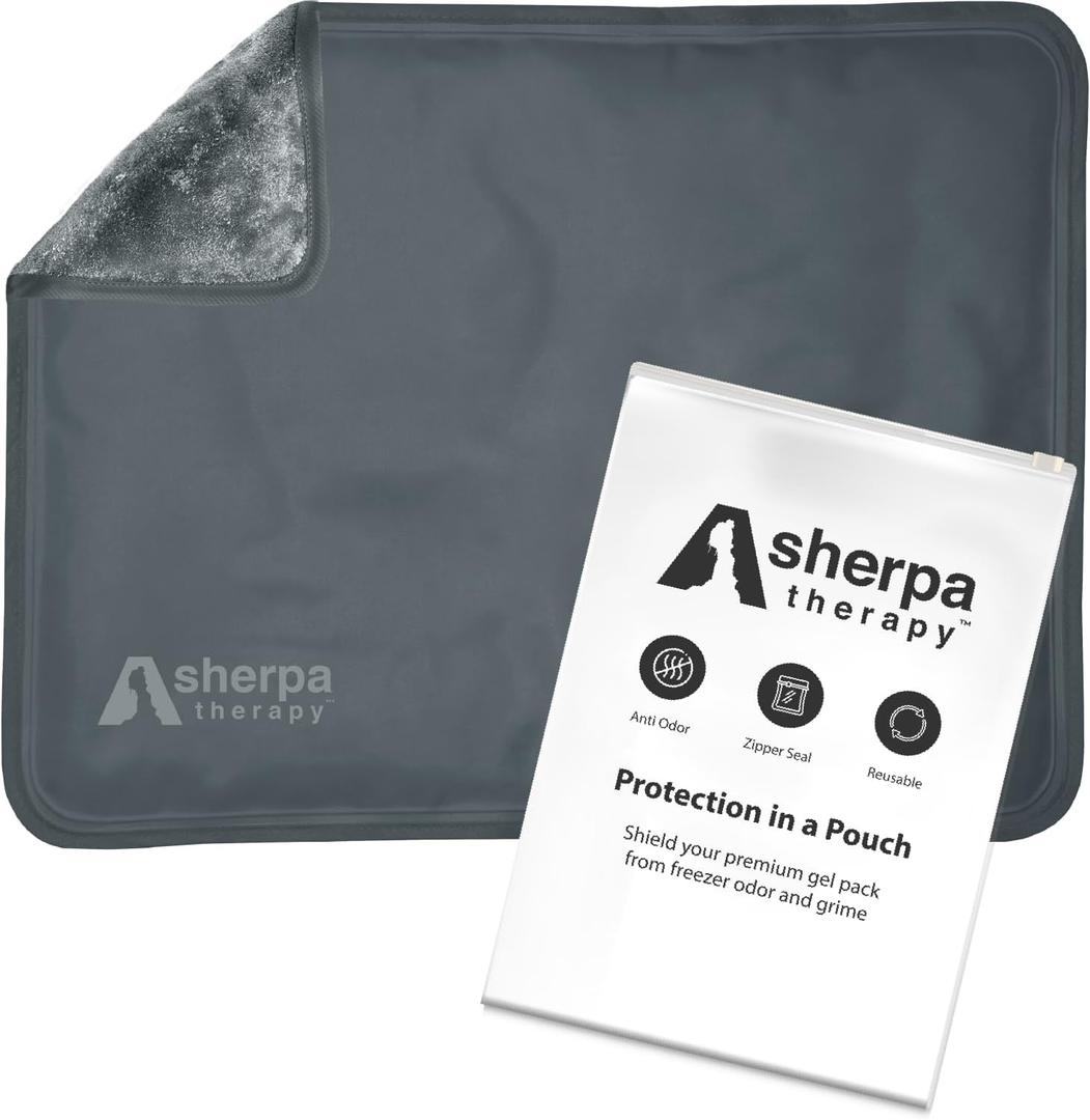 Large Hot and Cold Flexible Gel Ice Packs for Injuries Reusable, Cold Packs for Injuries Reusable Ice Packs, Soft Ice Pack for Back Cold Compress - 11.5" x 14.5" - Grey