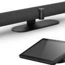 Jabra PanaCast 50 Video Bar System - All-in-one Meeting Room Solution, Audio bar, 180° Full-Room Webcam, Intelligent AI-Enabled Features, and PanaCast Control Touchscreen - All Platforms - Black