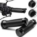 Motorcycle Hand Grips Handlebar Grips Cable Throttle Fit for Harley 02-17 VRSC, 96-Later XL, 08-13 XR, 96-17 Dyna (Except FXDLS), 96-07 Touring (Black)