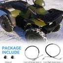 Front Left & Right Brake Hose Line for Polaris Sportsman Magnum Trail Boss Blazer Xplorer Xpress Scrambler Sport Xpediti-on Big Boss Diese-l Worker 250 300 325 350 400 425 500 335 455 1930753 1930752