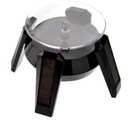 Cabilock Turntable Rotating Display Stand Solar Aa Battery-powered Rotation for Phone Watch Jewelry Display