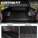 LASFIT 6.5ft Bed Mat for Ford F-150 2015-2023 F150 78.9" Truck Box All Weather Protector TPE Durable Bed Liner Easy Clean-Not Fit for Drop in Bedlienr