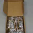 goldenwarm 10 Pack Champagne Bronze Cabinet Pulls Gold Cabinet Handles 2-1/2 inch(64mm) Champagne Gold Drawer Pulls Brushed Bronze Drawer Handles Kitchen Bathroom Bedroom Furniture Hardware