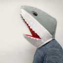 Plush Shark Mascot Head Costume Shark Animal Fancy Character Mask