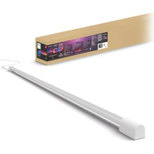 Philips Hue Large Smart Light Tube, White - White and Color Ambiance LED Color-Changing Light - 1 Pack - Sync with TV, Music, and Gaming - Requires Bridge and Sync Box - Control with App or Voice