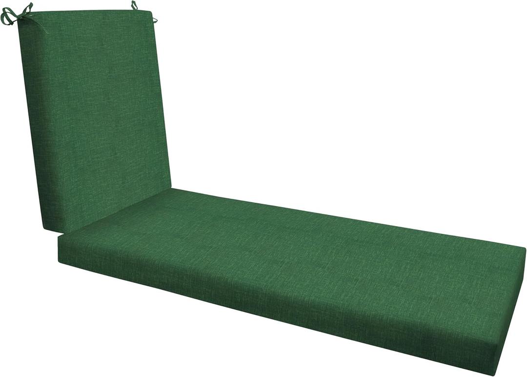 Honeycomb Outdoor Essentials Chaise Lounge, 21 x 70, Hampton Texture Hunter Chair Cushion for Patio Furniture
