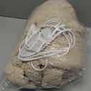 Heated Blanket Throw, Electric Throw Blanket with 5 Heating Levels & 4 Hours Auto Off, Double Sided Soft Cozy Sherpa Electric Heated Blanket with ETL Certified for Office, 50"x60", Milk Coffee