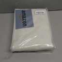 Cream Linen Boho Blackout Curtains 90 Inches Long Length 2 Panel Set Sliding Glass Door Sun Heat Blocking Curtain for Bedroom Living Room Darkening Insulating Drape Country Style Farmhouse Cottagecore (Natural)