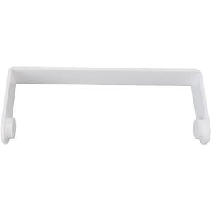 Paper Towel Holder Under Cabinet Black, Acrylic Paper Towel Rack Kitchen Roll Dispenser, Self Adhesive, 11.5 x 4.5 x 1.77 inches, Wall Mount Paper Towel Holders for Bathroom (White)