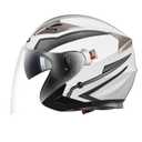 YEMA Open Face Motorcycle Helmet, DOT Approved 3/4 Moped Helmets with Dual Visor Quick Release Buckle for Adults - Scooter/Street Bike (ST-Black, Large)