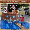 Pirate Trunk or Treat Halloween Decorations Kit with Shark Fins & Anchor