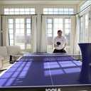 iPong V300 Table Tennis Training Robot - Serves 40mm Regulation Ping Pong Balls Automatically - Play Solo w/o Playback Mode on your Ping Pong Table -  Size 19 , Blue