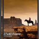 A PLUS MAX 27x40 Picture Frame Set of 2 Black Light Weight Wall Mount