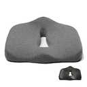 Seat Cushion for Office Chair, Relieve Hemorrhoids, Prostate Coccyx Sciatica, Pregnancy, Orthopedic Seating Cushion, Ergonomic Bamboo Charcoal Memory Foam Cushion, Gray