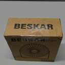 BESKAR USB Small Desk Fan, Portable Fans with 3 Speeds Strong Airflow, Quiet Operation and 360Rotate, Personal Table Fan for Home,Office, Bedroom- 3.9 ft Cord/White