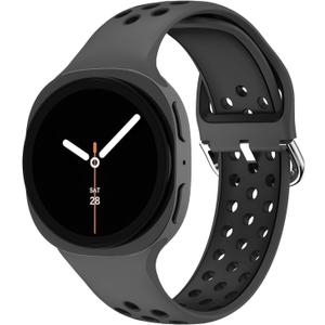 No Gap Sport Band Compatible with Samsung Galaxy Watch 8 Band 40mm 44mm/Galaxy Watch 8 Classic 46mm,Soft Silicone Two-tone Breathable Strap Men Women