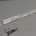 Generic White Aluminum Drapery Curtain Wand Pull Rod w/Swivel Snap & Handle White (3 Pack - 48""), Silver
