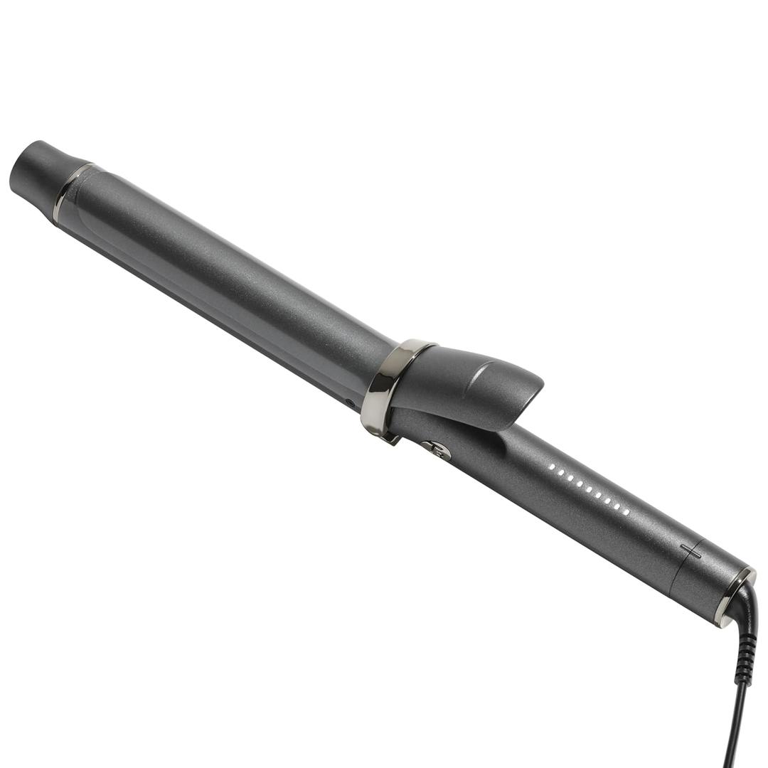 T3 SinglePass Curl X Extra-Long Barrel 1.25",  Curling Iron with 9 Heat Settings and Ceramic Barrel for Fast Styling and Lasting Results on All Hair Types (1.25" Clip Iron, Graphite)