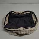 Bedsure Cute Dog Bed Medium Size Dog - Washable Furry Puppy Beds, Rectangle Orthopedic Corduroy Fleece Pet Beds with Removable Zipper Cover, 30x24x8inches, Cream