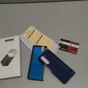 Miimall for Samsung Galaxy Z Fold 5 Case with Pen & Pen Holder [Built-in Clear Screen Protector & Invisible Kickstand] [Military Grade Drop] Ultra Thin Drop Resistant Z Fold 5 Case, Deep Blue