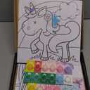 Arteza Kids Paint by Numbers Kit, 10" x 10", Pre-Printed Fairytale Canvas Painting Kit with 2 Canvases, 24 Acrylic Paint Pots, 3 Paintbrushes, Art Supplies for Developing Hand-Eye Coordination, Frog