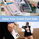 Miroddi for MagSafe Wallet, Works with Apple Find My, Magnetic Phone Wallet Tracker for iPhone 16/15/14/13/12 Series, Magnetic Card Holder with Privacy Flap, RFID Blocking, Fit 7 Cards, Pink