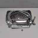 G-Promise All Metal 14 Inch Shower Head with Massage Mode Handheld, Rain Shower Head with Handheld Spray Combo, 3-Way Diverter with Pause Setting, 12 Inch Adjustable Extension Arm (Chrome)