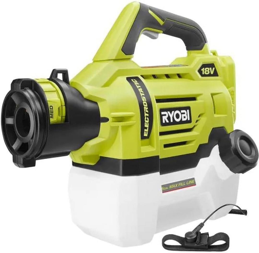RYOBI ONE+ 18V Cordless Electrostatic 0.5 Gal. Sprayer (Tool Only), P2809BTL