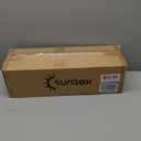 SUNROX Gel Memory Foam Chair Cushions, FadeShield Water-, Stain-Resistant Durable Reversible Seat Cushion Pads with Ties for Indoor/Outdoor Kitchen Dining Office, 19"x19", Set of 4, Heather Fern