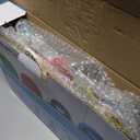 Plastic Cutting Board, Set of 4 with Storage Stand,Color Coded Food Icon with Holder,for Kitchen