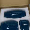 hjn Ceramic Vase Set of 3 Teal Flower Vase for Home Decor, Modern Decorative Vase for Flowers Vases for Your Ideal Shelf Decor/Table/Living Room/Kitchen/Office-Teal