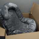 Feandrea Dog Bed, Medium Orthopaedic Dog Sofa Bed, 30 x 20 x 7 Inches, Egg Crate Foam, Waterproof Liner, Raised Edges, Removable and Machine Washable Cover, Non-Slip, Light Gray UPGW281G01