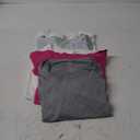 Real Essentials 5 Pack: Women's Dry Fit Crop Top - Short Sleeve Crew Neck Stretch Athletic Tee (2XL)