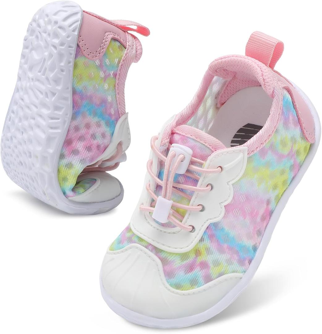 Barerun Toddler Water Shoes Barefoot Kids Water Shoes Boys Girls Aqua Socks Quick-Dry Breathable Toddler Sandals Slip on Indoor Outdoor Walking Shoes for Beach Swim Pool