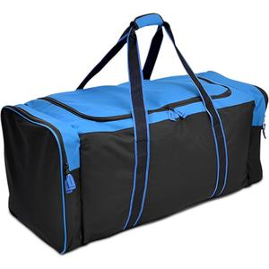 Jetstream Heavy Duty Multi Pocket Durable Sports Gym Equipment Travel Duffel Bag (36IN, XL 36" Blue)