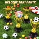 Mini Trophies Bulk for Kids, 9Pcs Plastic Gold Small Trophy Cups, Golden Award Trophy Cups for Classroom School Rewards, Sports Tournament Winning Prizes Party Favor