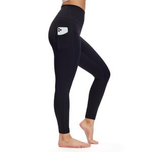 2 x NANJI High Waisted Leggings with Pockets for Women - Tummy Control, Buttery Soft Yoga Pants, Squat Proof Workout Leggings (S, Black)