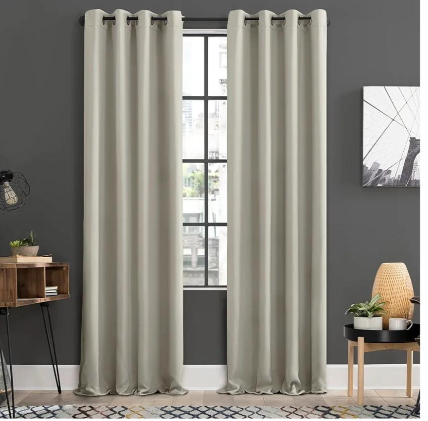 4-pack Blackout Energy Efficient Grommet Curtain Panel Pair, 50" x 84", Pearl