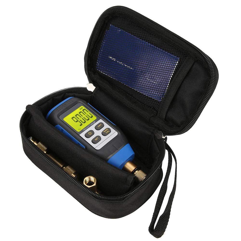 Digital Vacuum Kit, 2-100Pa High Handheld Vacuum Meter Tester,with Buzzer Three-Way Connection Extended Rod for Atmospheric Environment 0-50C