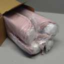 4 Pack Dusty Pink Winsor Chair Cushions with Ties, Dining Kitchen Chair Seat Pads Non Slip Removable Washable Cover 17"x16"