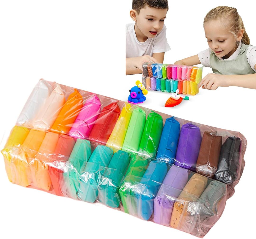 Best Air Dry Clay for - Boys Girls Non Modelling Clay | Free No Baking Clay for Preschool, Home School Activities, Creative Learning Play for Bedroom Living Room (Auburn)