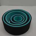 Yoga Wheel Set of 3+1, Upgraded 10MM Thick Back Wheels for Pain Relief & Stretching, Strongest Back Roller for Deep Tissue Massage, Improving Yoga Poses Backbend