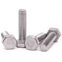 M8-1.25 x 16mm Stainless Steel Hex Bolts, 304 Stainless Steel 18-8, Hex Drive, Full Thread, Coarse Thread UNC, Plain Finish, 20 PCS