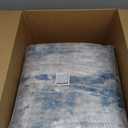 RELEANY Washable Area Rugs 8'x10' Non-Slip Modern Abstract Soft for Living Room Entryway Bedroom Nursery, Print Pattern, Blue Grey Navy Gray