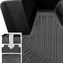 for Mustang Mach E Floor Mats & Cargo Liner 20212026, Custom Fit All Weather TPE Car Mats for Mach E Accessories, 1st & 2nd Row Heavy-Duty Black Floor Liners for Ford Mustang Mach-E by DiffCar