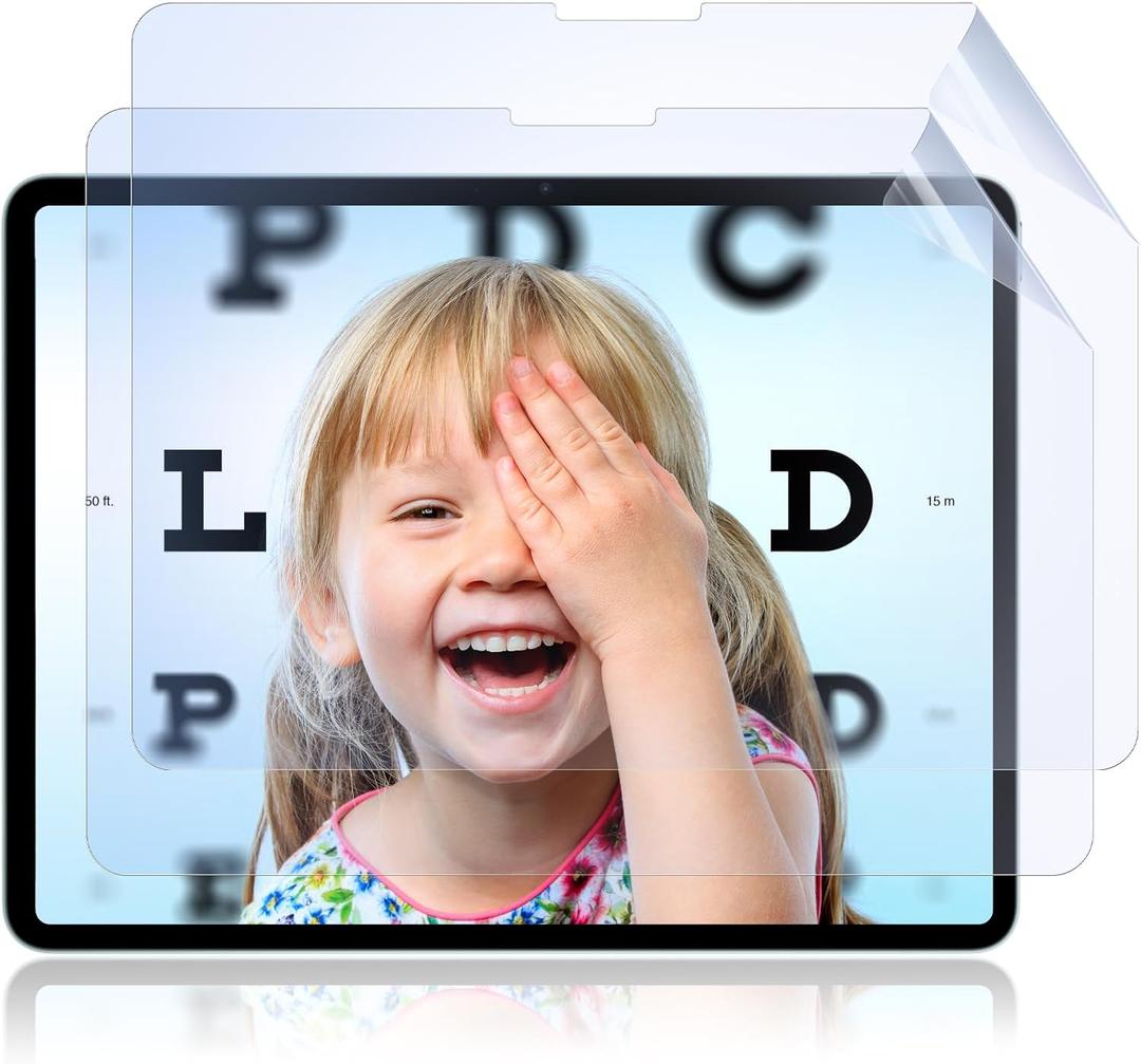 IPROKKO 2 Pack Anti Blue Light Screen Protector Compatible with iPad Pro 11 Inch 5th 6th (2024 2025, M4 M5), Matte Anti Glare Blue Light Filter Eye Protection Cover and Bubble Free