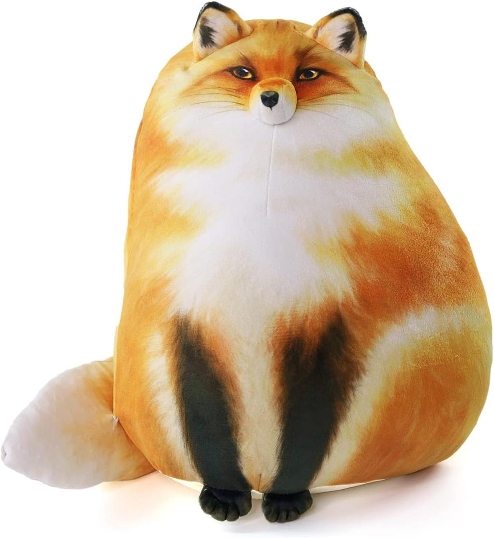 Fox Stuffed Animal, 14" Fox Plush Pillow, Cute Plushies, Throw Pillow Doll Big Plush Toys Birthday Gift for Girls, Boys, Girlfriend, Kids Birthday Christmas